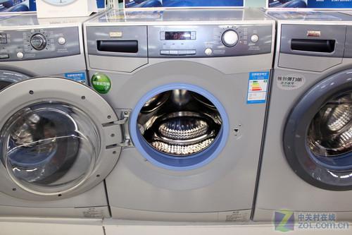 海尔滚筒洗衣机在正在洗衣服的情况下怎么开门