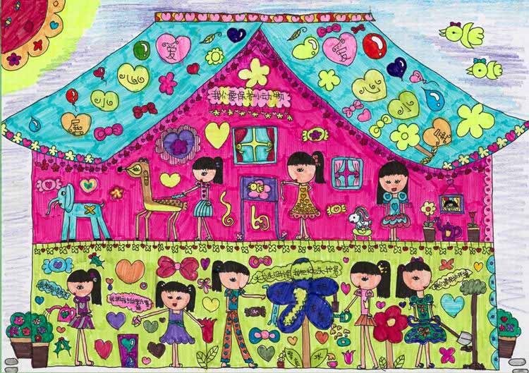 《爱心小屋》中国儿童环保教育计划暨中国儿童环保绘画大赛获奖作品