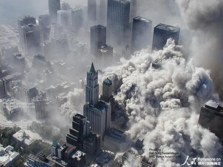 美国911恐怖袭击最新航拍照片公布.