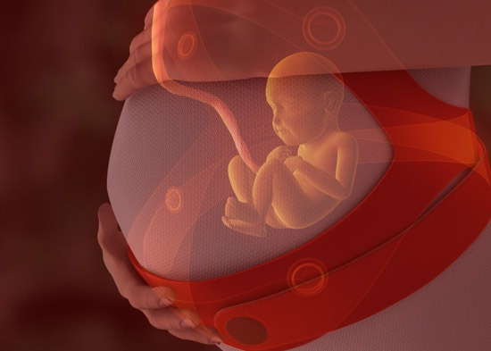 这套名叫Advanced Pregnancy Sound System的系统，能提供安全性的聆听环境。这套音乐系统，有四个喇叭，分别接在孕妇的肚子四周，看来好像很专业，也可以利用3.5mm耳机，让妈妈分享宝宝听的音乐。至于音乐播放的载体，只要像iPod这类PMP就可以使用，甚至手机也行，售价129美元。