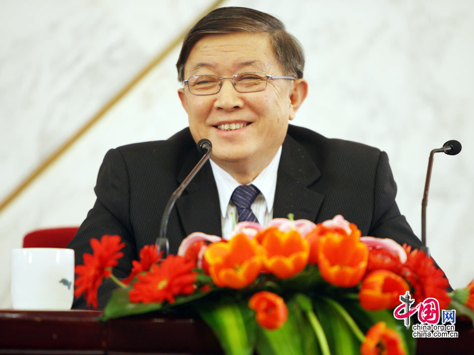全国政协常委,中国科学院院士徐冠华. (胡迪摄)