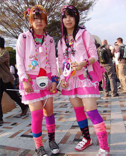 日本雷人非主流装扮