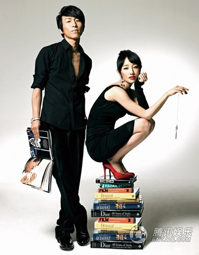 潮女白百何酷感十足 与陈羽凡夫妻携手秀浪漫【图】