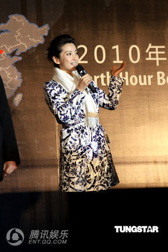 秀英文推广“地球一小时” 李冰冰自曝捐款20万【图】