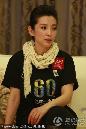 秀英文推广“地球一小时” 李冰冰自曝捐款20万【图】