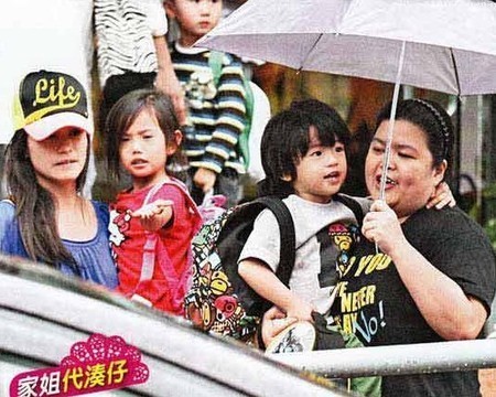 张柏芝临盆在即 姐姐戴碧芝代照顾lucas【图】