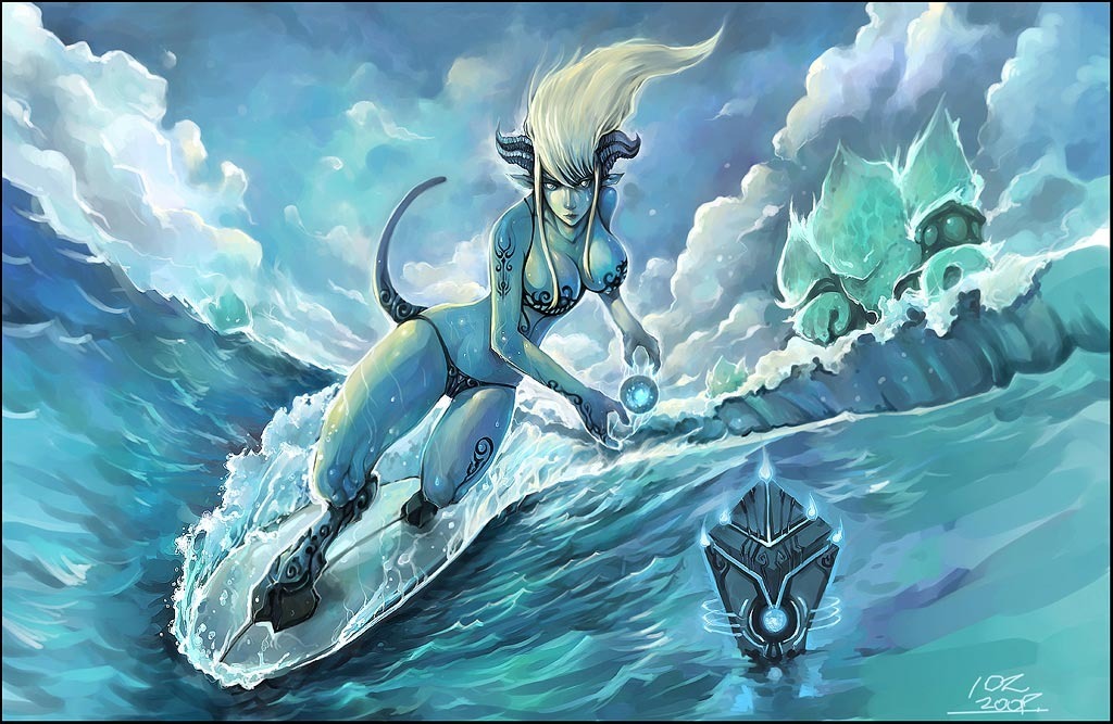 老外抱怨魔兽不够sexy 自行收集喷血壁纸