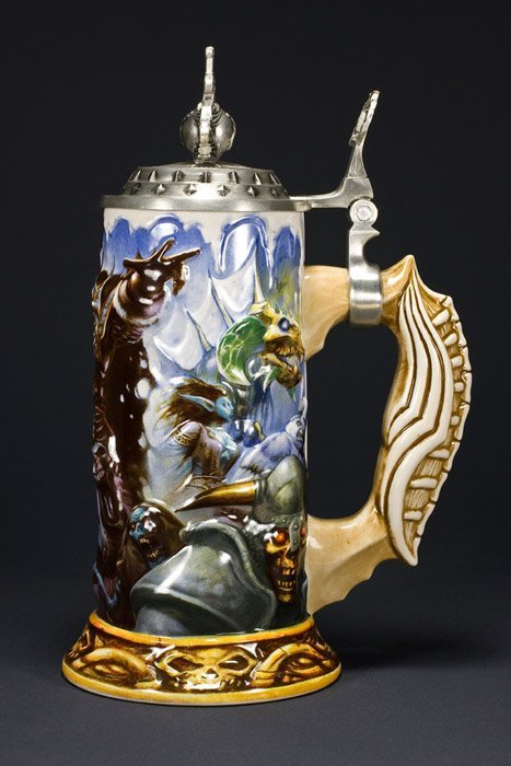 魔兽世界新款巫妖王和巨龙典藏啤酒杯开始出售