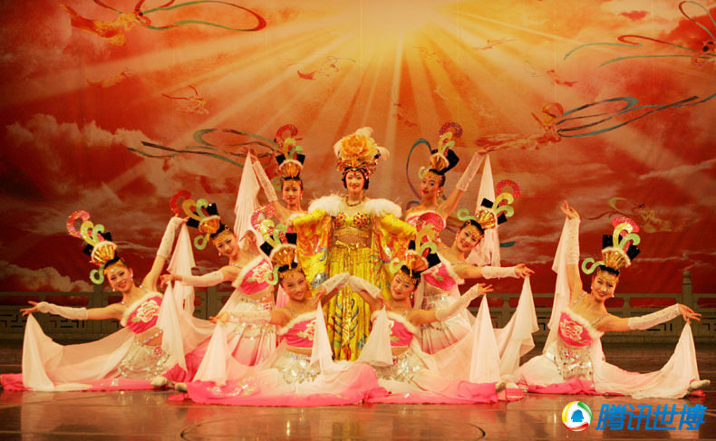 高清:西安案例馆精彩纷呈 将演出霓裳羽衣舞