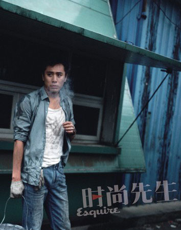 刘烨登《时尚先生》封面 尽显男儿本色【图】