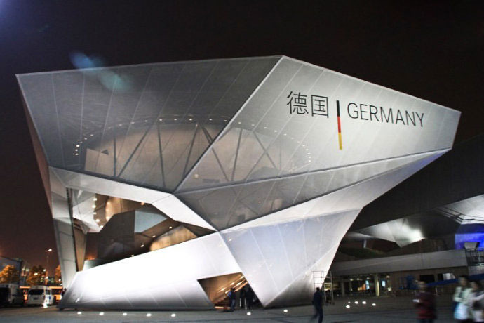 高清:上海世博会各国展馆唯美夜景