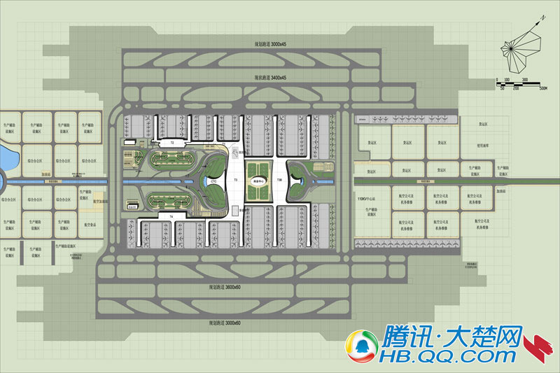 武汉天河机场t3航站楼效果图(组图)