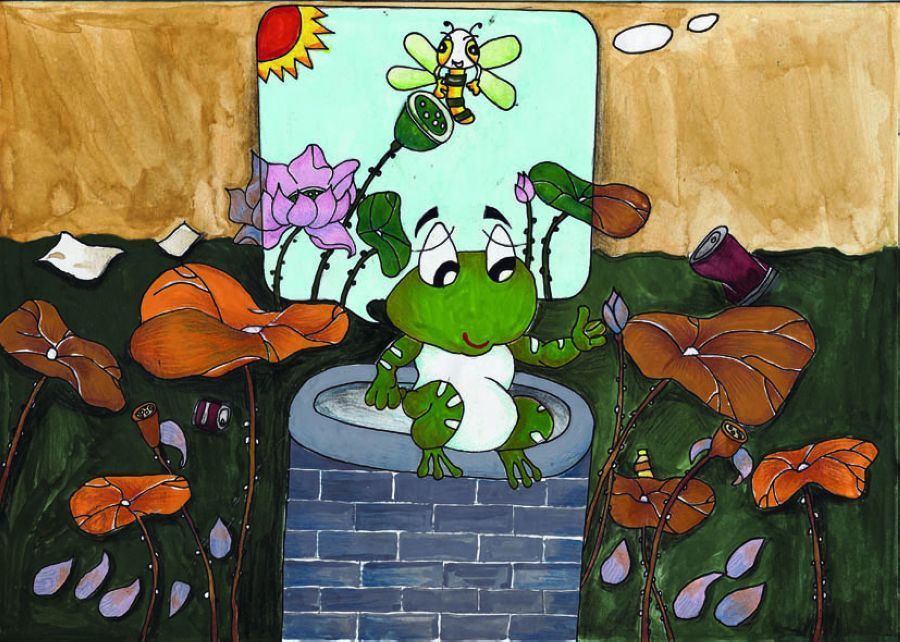 中国儿童环保绘画大赛优秀作品:保护生物多样