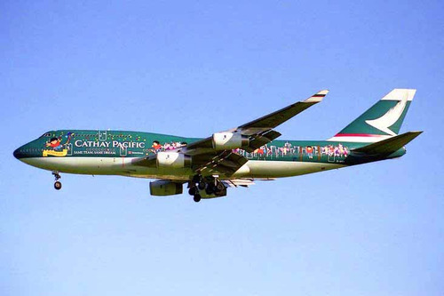 香港国泰航空彩绘飞机