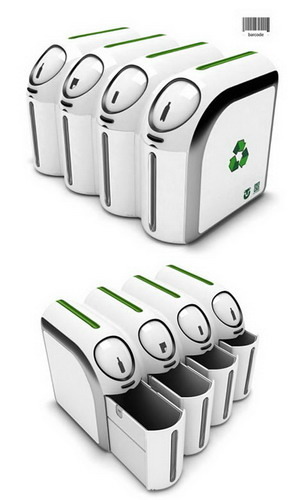 组图:十款最酷的垃圾桶设计 自动感应垃圾桶