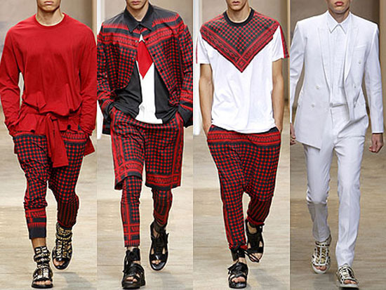 man wearing gladiator sandals