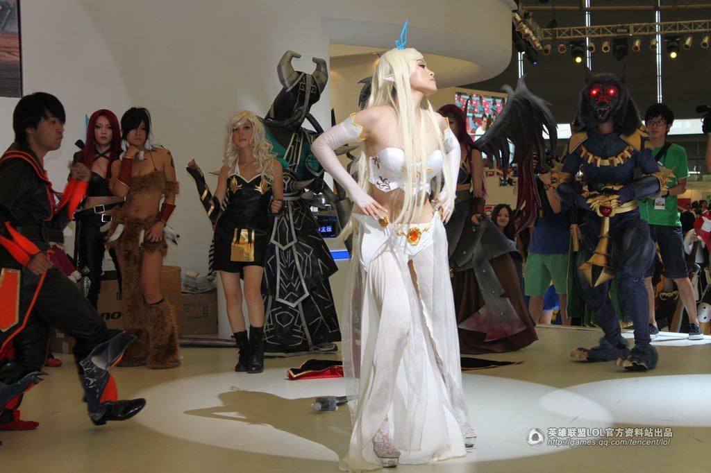 lol英雄cosplay,cos王者荣耀云缨 lol全英雄cos