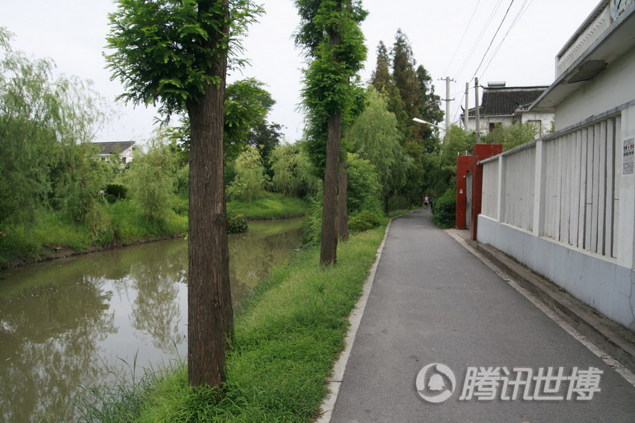 高清:上海郊区农村 白墙黛瓦小桥流水招人爱