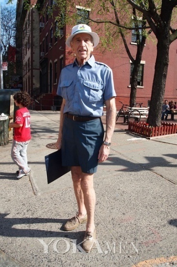 爷爷也疯狂 白发老头才是混搭高手