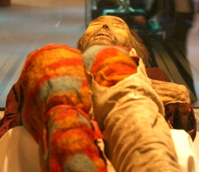 组图:新疆千年干尸现身重庆文物展