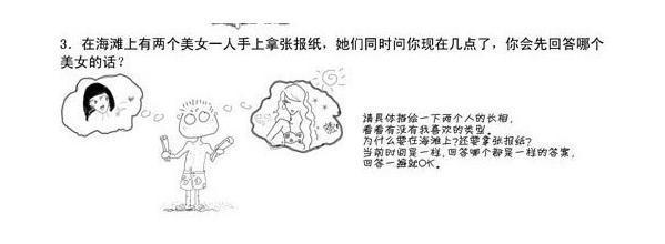 组图:搞笑!漫画史上最雷人的应聘考卷答案