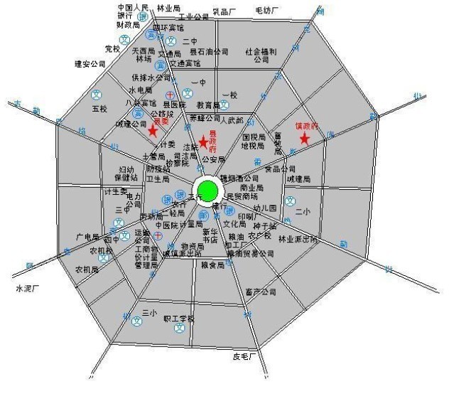 组图:新疆特克斯县按"八卦图"建设无拥堵