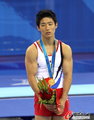 高清：体操男子跳马决赛 韩选手夺冠冯喆摘银