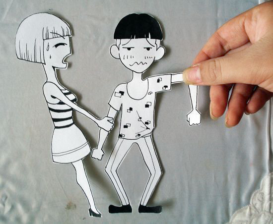 校园男生创意作品+记录那被欺负的小女生(组图