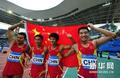 男子4x100米中国夺冠