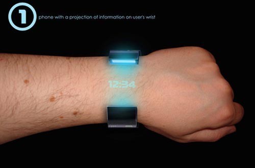 抽拉式半透明屏幕 创意腕表设计概念手机亮相
