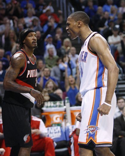 维斯布鲁克末节14分 雷霆擒开拓者挺进季后赛