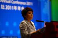 组图：邓亚萍博鳌论坛演讲 彰显女性领导力