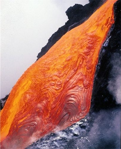 组图:火山熔浆喷发的惊人景象