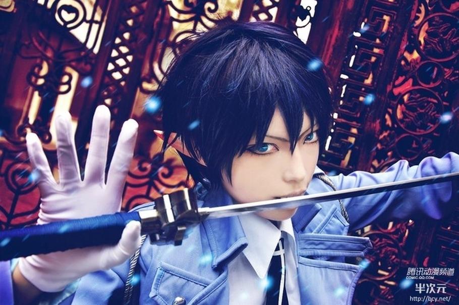 《青之驱魔师》男主角奥村燐精美cos [5p]