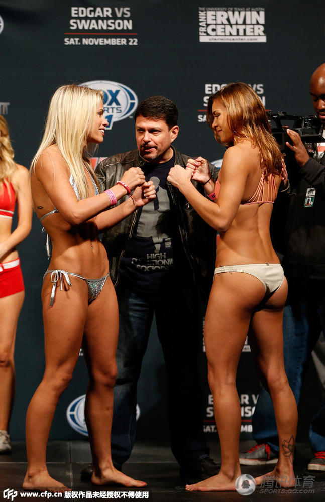 11月22日2014UFC<em>格斗美女</em>比基尼称重 曲线性