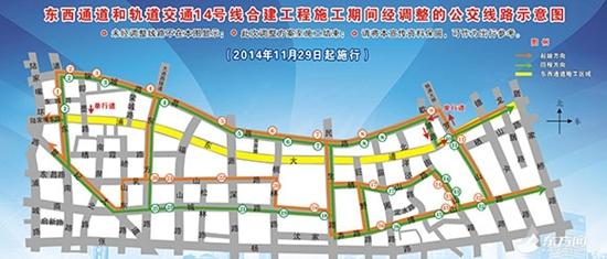 东西通道,14号线29日开工 浦东大道部分路段封闭