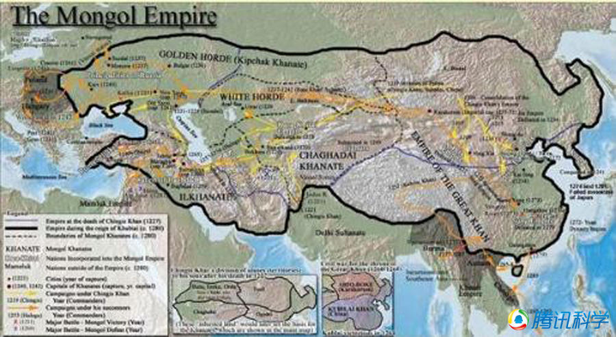 蒙古帝国_蒙古帝国人口