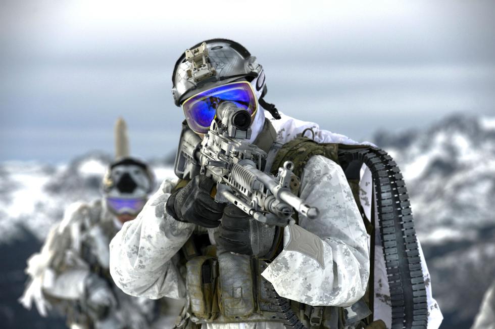 14/17 海豹突击队极地环境训练,科幻值爆表 2015年02月19日17:20综合