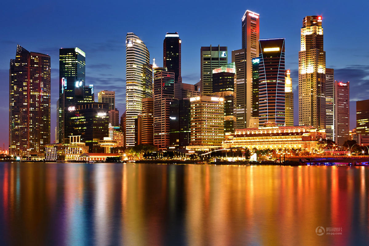 新加坡滨海湾花园夜景图片 - 25H.NET壁纸库