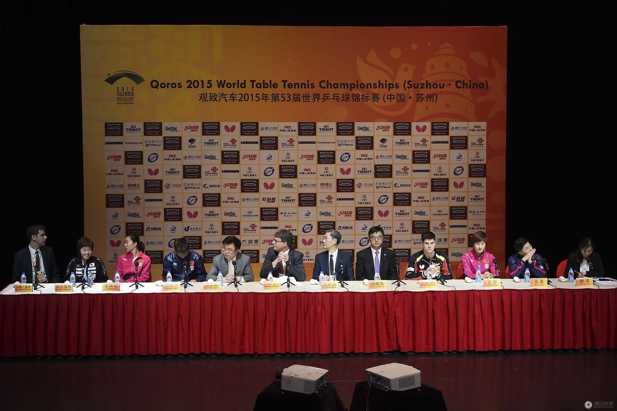 世乒赛发布会众星云集 张继科想卫冕先得过马