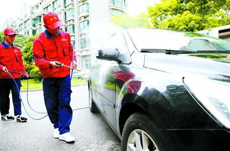 微水洗车遭遇进小区难 将逐步纳入节水小区考
