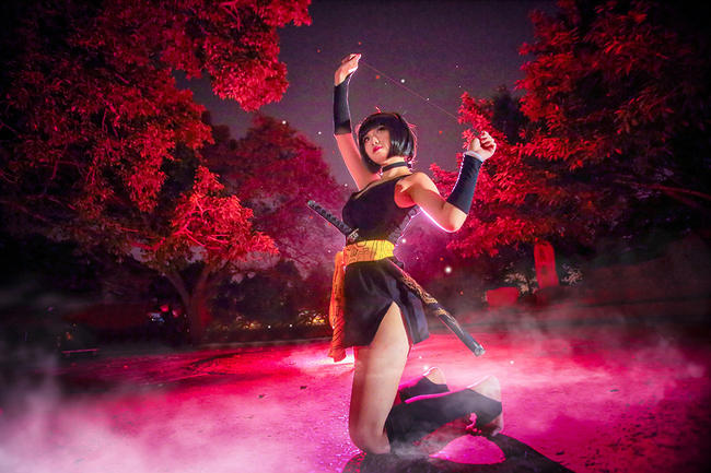 犬夜叉逆发之结罗COS 妖艳如火的女子