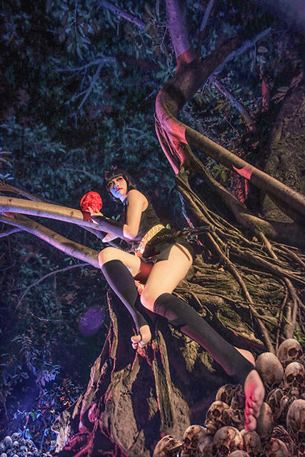 犬夜叉逆发之结罗COS 妖艳如火的女子