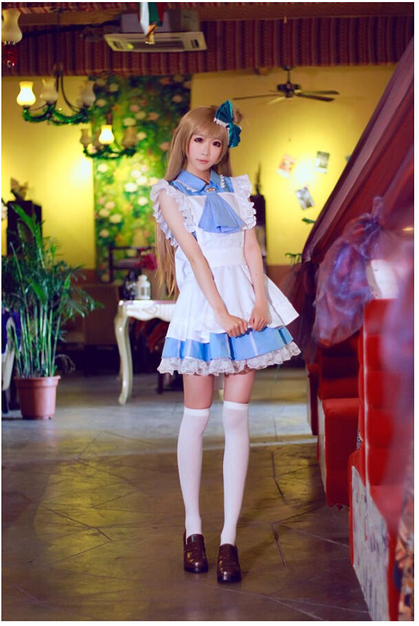 《lovelive》南小鸟软萌cos 白丝女仆为您服务