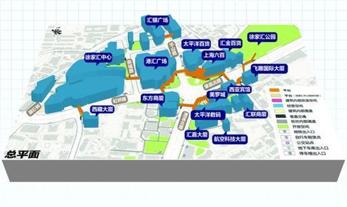 一环一线串起徐家汇商场公园10多幢建筑