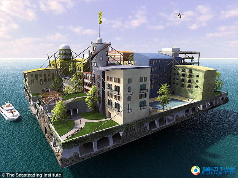 2020年美国将建造一座海上漂浮城市