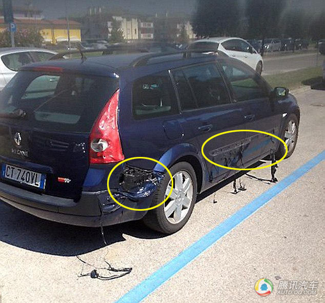 围观意大利海滩汽车被太阳烤融化一幕