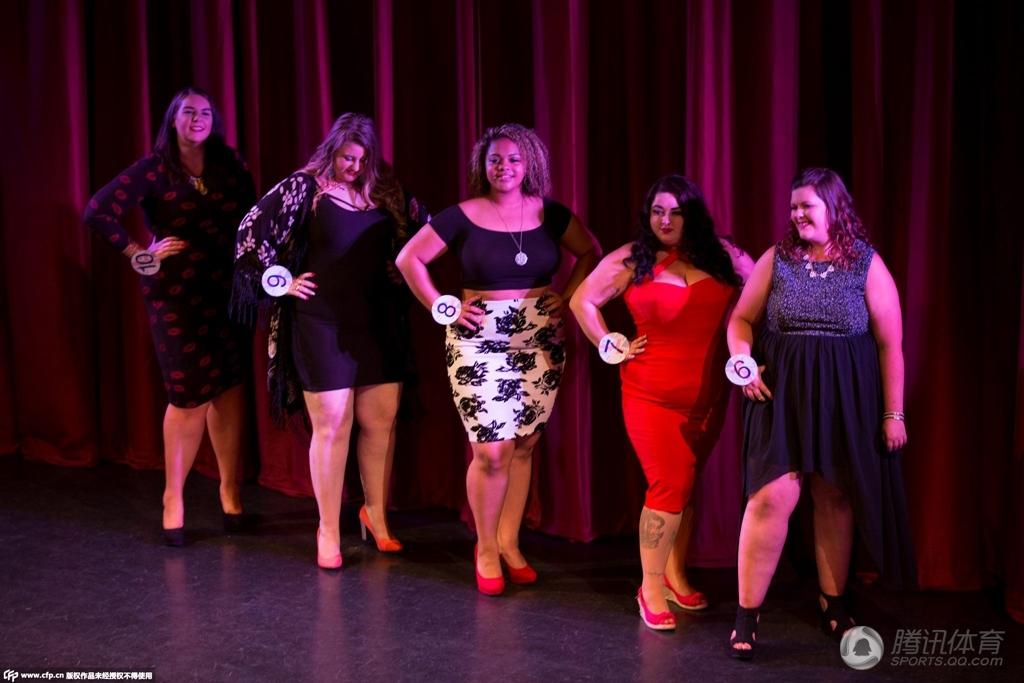 高清组图:胖妞非得健身减肥?胖小姐大赛以肥为美-张家界在线-手机版