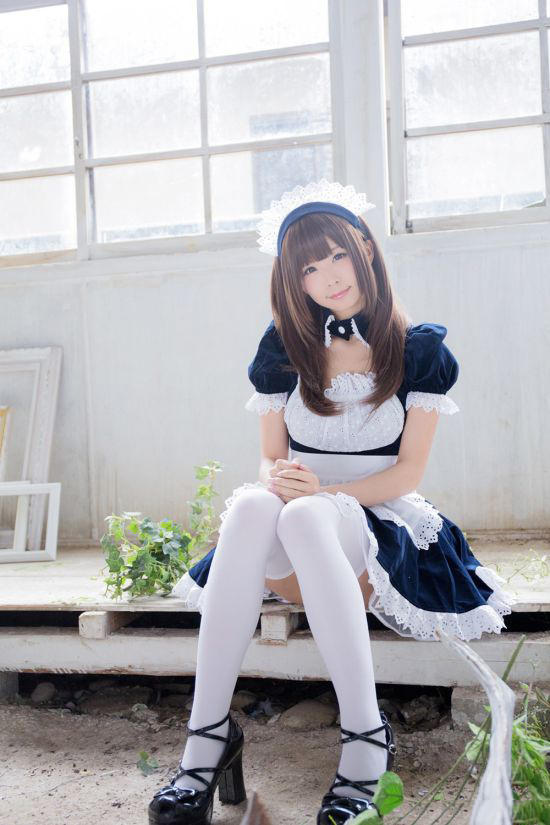 白丝女仆波涛汹涌 日本美少女coser送极品福利