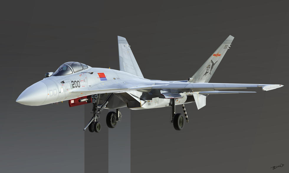 超级飞鲨:隐身版歼15舰载机设想方案曝光 __ w